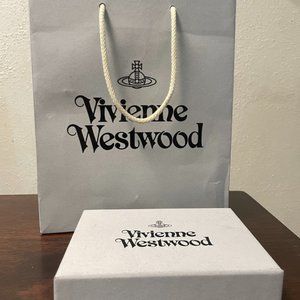 BNWT Authentic Vivienne Westwood Crocodile Slim Flap Cardholder Wallet